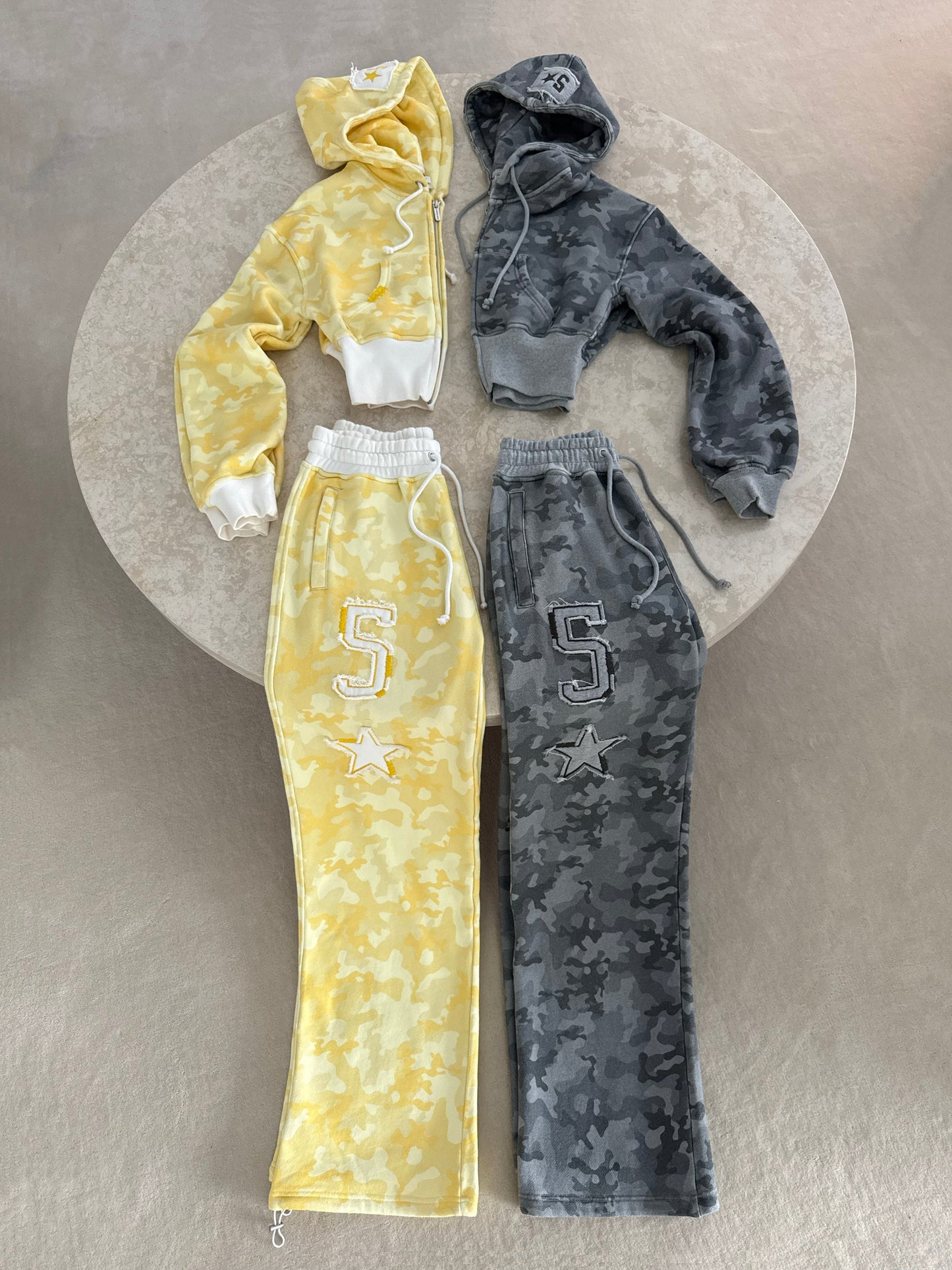 Yellow Camo Baggy Set