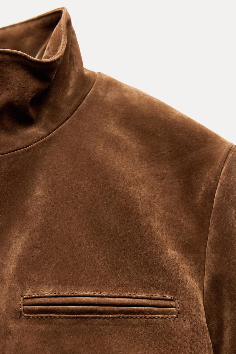 Mocha Luxe Suede Jacket